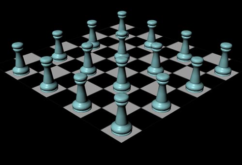 Рис. 23. Результат визуализации проекции камеры до настройки размытия