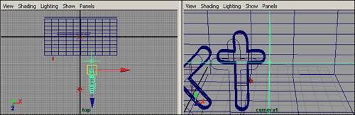 Рис. 37. Положение камеры в последнем кадре