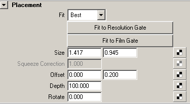 Рис. 43. Настройка смещения фонового изображения