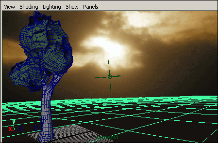 Рис. 48. Вид сцены в 100-м кадре