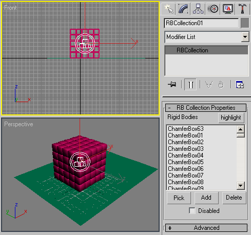 Рис. 15. Создание коллекции RBCollection на базе выделенных объектов