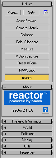 Рис. 8. Свитки модуля Reactor