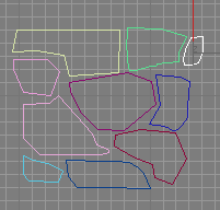 Рис. 66. Набор исходных сплайнов