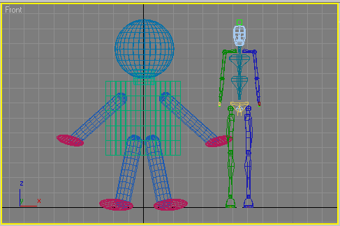 Рис. 14. Появление скелета