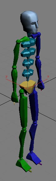 Рис. 2. Первоначальный вид скелета (тип Skeleton)