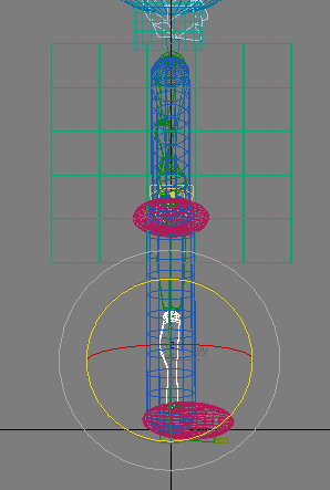Рис. 23. Вращение правой голени в проекции Left