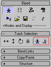 Рис. 6. Свиток Track Selection с выделенными рамкой кнопками Symmetrical и Opposite