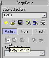 Рис. 8. Кнопка СоруPosture в активном состоянии