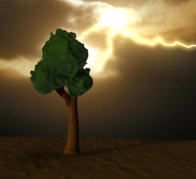 Рис. 15. Сверкающая молния