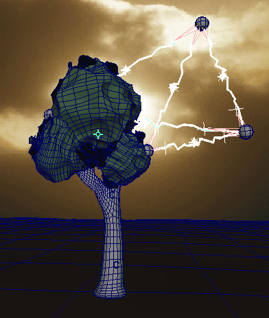 Рис. 9. Появление отрезков молний