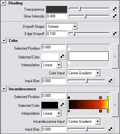 Рис. 14. Основная корректировка параметров свитка Shading